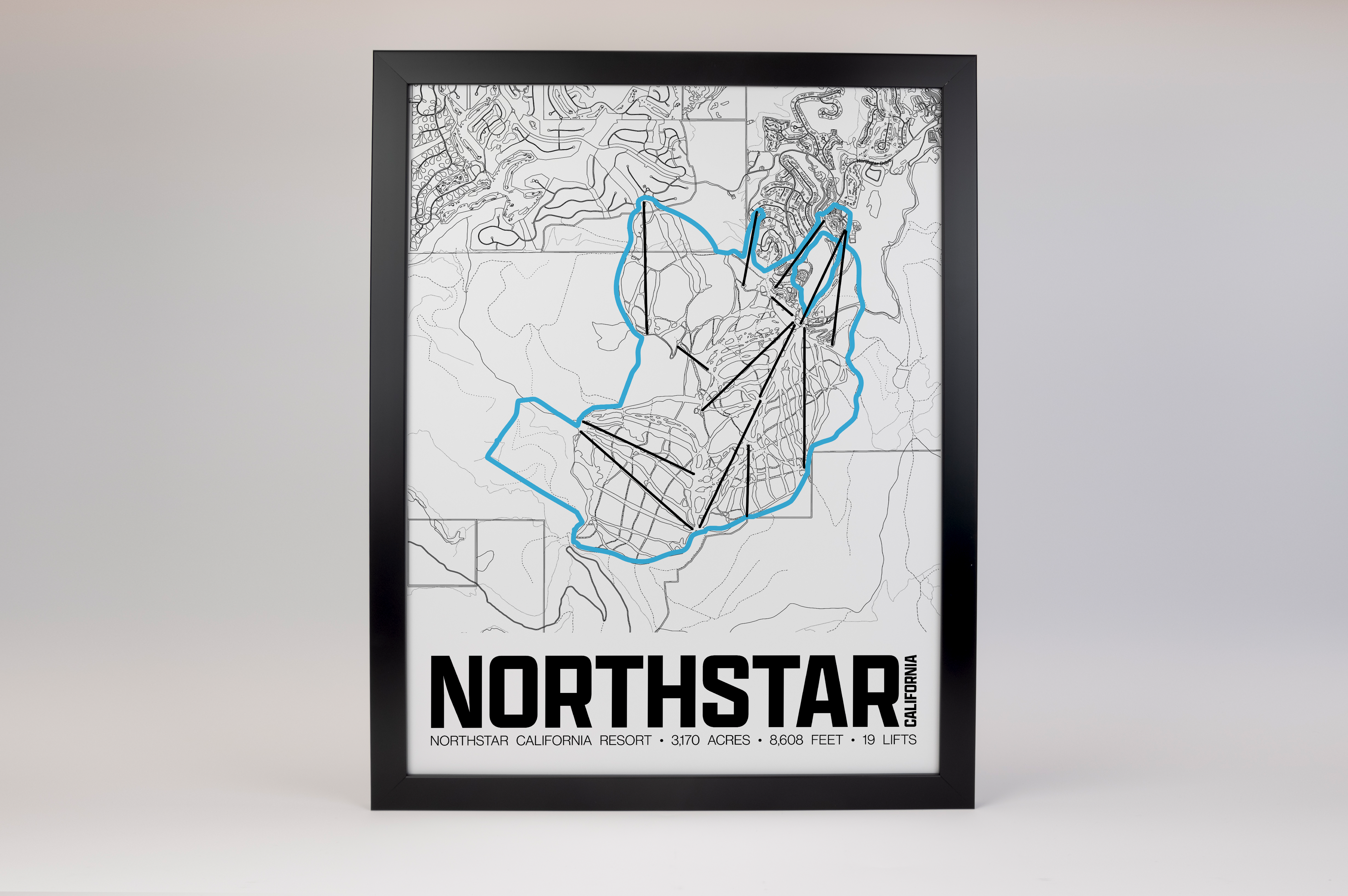 Northstar California Resort Map Poster – California